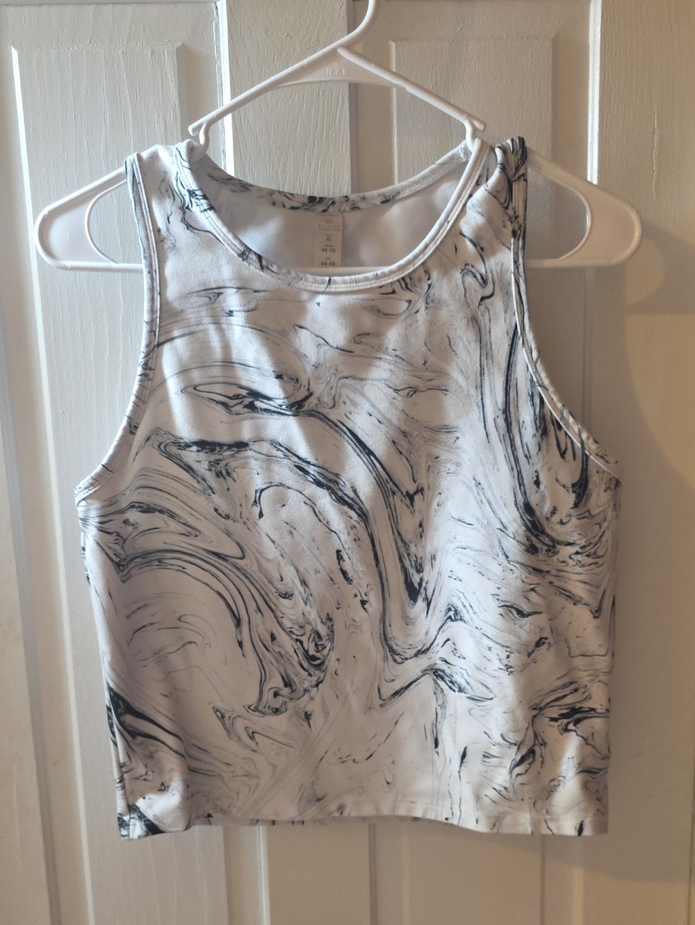 Women's Marble-Print Athletic Tank